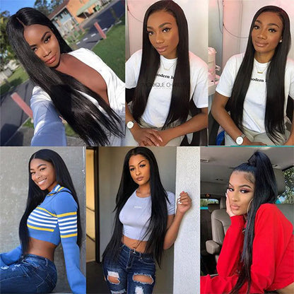 Bone Straight 180% Density 13X5X2 Lace Front Wig Peruvian T Part Lace Remy Human Hair Wigs For Black Women 100% Human Hair