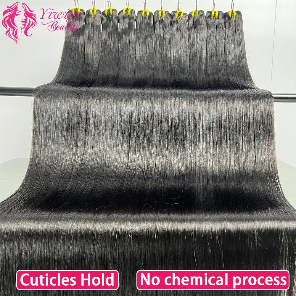 10-36 Inch Bone Straight Human Hair Weave Bundles Natural Color 100% Raw Human Hair Extension Tissage 1 3 4 Bundles Weft