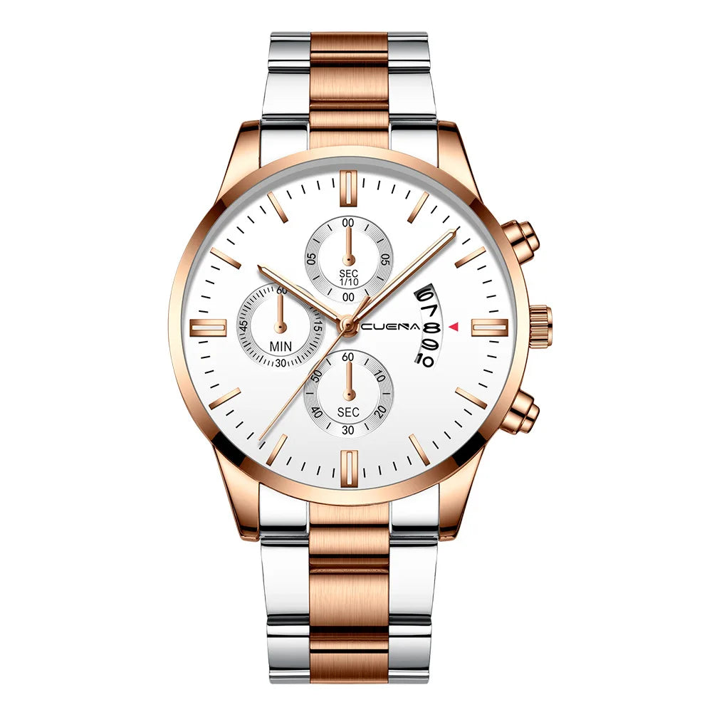 2025 Watch For Men Fashion Casual Men's Watches Luxury Steel Band Quartz Wristwatches Male Clock Relogio Masculino Drop Shipping