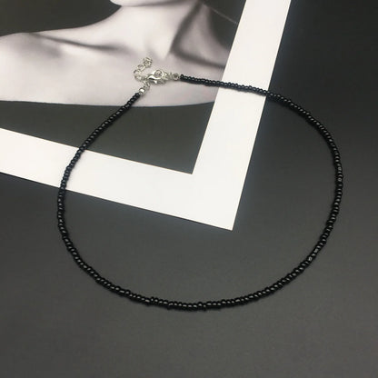 Silver Beads Pearl Women Necklace Fashion New Korean Sweet Colorful Female Neck Jewelry Gift Drop Shipping Wholesale Accessories