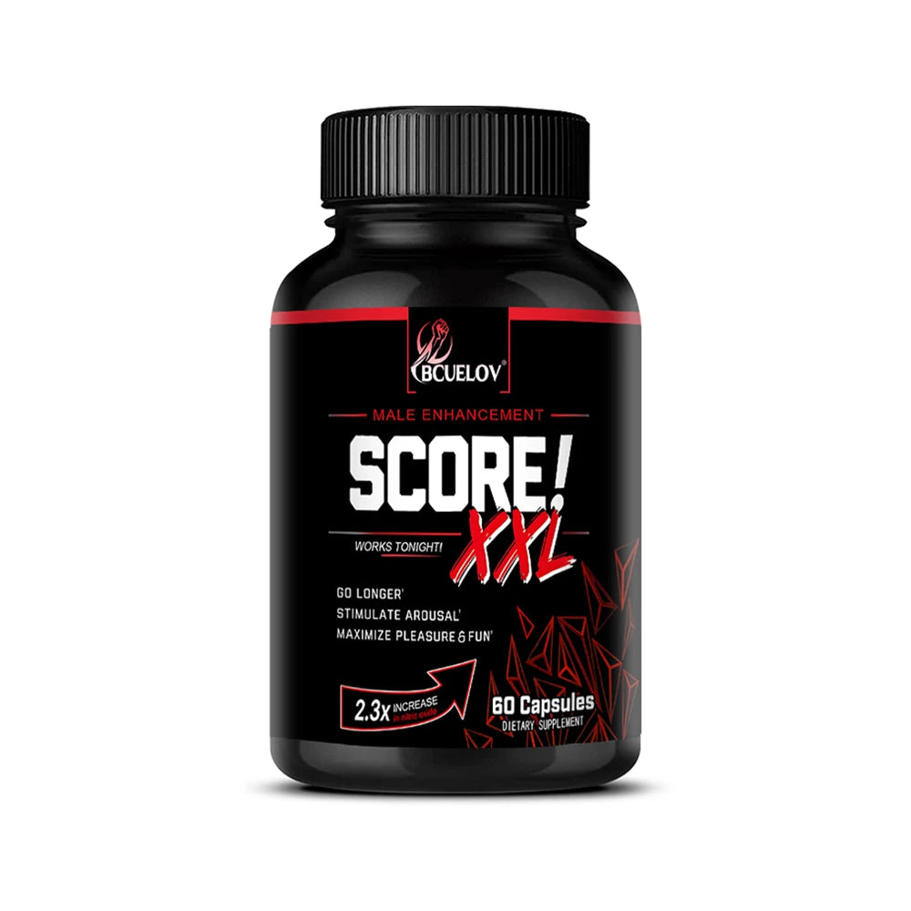 Score XXL Black Maca Supplement - with L Citrulline,Support Men Health for Energy, Endurance,Muscle Mass,Maca Root Capsule
