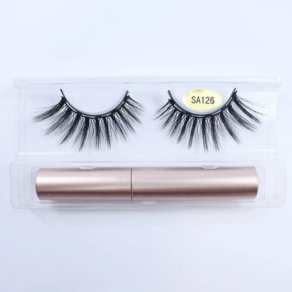 REDSIREN Natural Magnetic Lashes Makeup 1/5Pairs Reusable Magnetic False Eyelashes and Eyeliner Kit