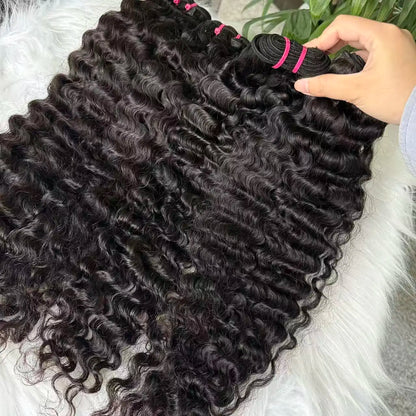 Vbeauty Burmese Curly Brazilian Human Hair Bundles 100% Human Hair Weaving Virgin Human Hair Natural Hair Extensions for Women
