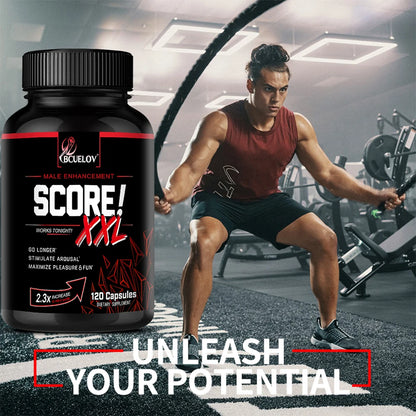 Score XXL Black Maca Supplement - with L Citrulline,Support Men Health for Energy, Endurance,Muscle Mass,Maca Root Capsule
