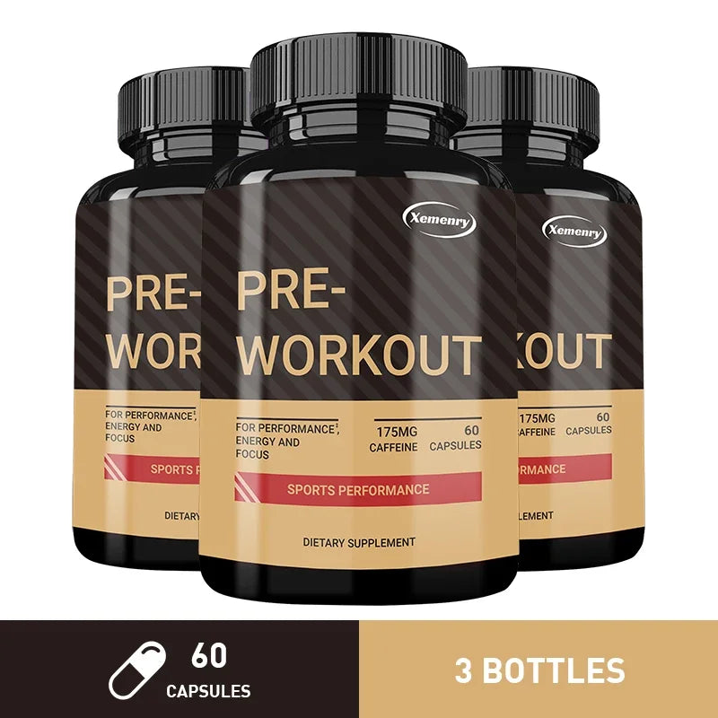 Pre-Workout Supplement - Muscle Building, Endurance Support, Heart Health, Circulation