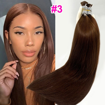Chinese Bone Straight Hair Raw Vietnamese Human Hair Bundles For Braiding 100% Unprocessed No Weft Human Hair Bulk Extensions