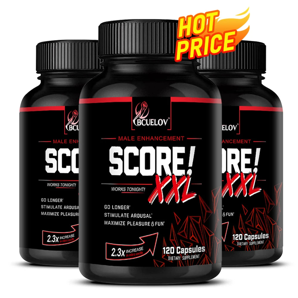 Score XXL Black Maca Supplement - with L Citrulline,Support Men Health for Energy, Endurance,Muscle Mass,Maca Root Capsule