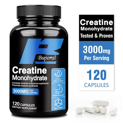 Creatine Monohydrate - Enhance Muscle Strength, Promote Muscle Recovery and Growth, and Improve Athletic Performance