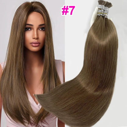 Chinese Bone Straight Hair Raw Vietnamese Human Hair Bundles For Braiding 100% Unprocessed No Weft Human Hair Bulk Extensions