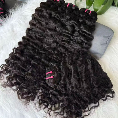 Vbeauty Burmese Curly Brazilian Human Hair Bundles 100% Human Hair Weaving Virgin Human Hair Natural Hair Extensions for Women