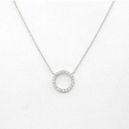 Collares Con Colgante Luxury White Round Pendant Necklaces Women Fashion Jewelry Choker Clavicle Chain Short Charm Necklace