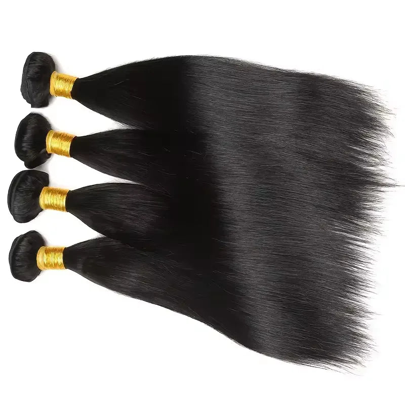 12A Brazilian Straight Human Hair Bundles Deal 100% Unprocessed Virgin Human Hair Extensions Natural Color 1/3/4 Bundles on Sale