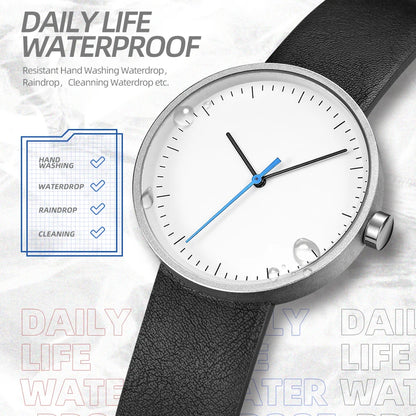 Watches For Men Minimalist Casual Waterproof Quartz Wristwatches High Quality PU Strap Original Clock 2025 Reloj Hombre