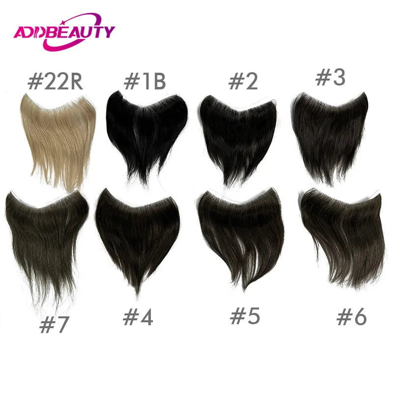 Vstyle Front Human Hairpiece for Men Vloop Thin Skin Natural Human Hair System Full PU 0.14cm Man Toupee 100% Human Hair Wigs