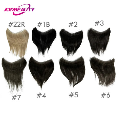 Vstyle Front Human Hairpiece for Men Vloop Thin Skin Natural Human Hair System Full PU 0.14cm Man Toupee 100% Human Hair Wigs