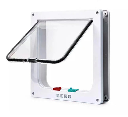 Pet Cat Door Hole Dog Door Hole Can Control Free Entry And Exit Pet Home Practical Two-way Door Safety Flap Door Pet Supplies