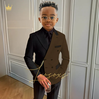 Boys formal suit set 3 piece suit, suitable for wedding party cocktail party custom suit dress 2~16 years old children suit