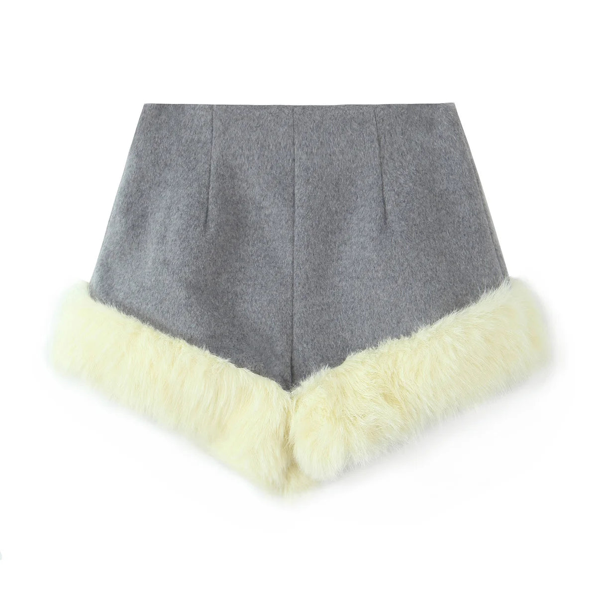 Women Suit 2025 Autumn Winter New Fashion Button Fur Decoration Jacket+Shorts Two-Piece Set Women Elegant Hight Street Suit