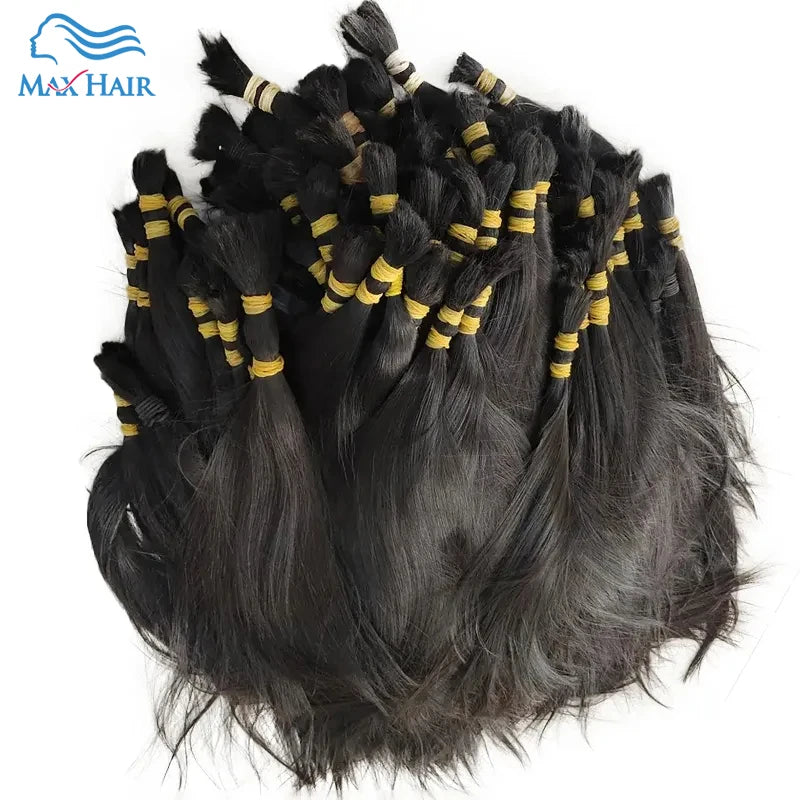 Cabelo humano No Weft Unprocessed Vietnamese Human Hair Extensions Hair Bulk  Braiding Staright Hair 100% Natural Human