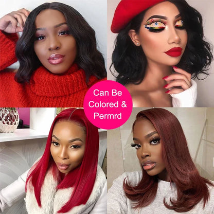 Brazilian Bone Straight Bundles 100% Unprocessed Human Hair Bundles Virgin Hair 1/3 Bundles Short Straight Weave Hair Extensions