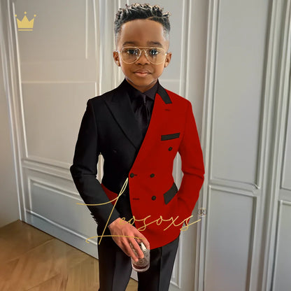 Boys formal suit set 3 piece suit, suitable for wedding party cocktail party custom suit dress 2~16 years old children suit