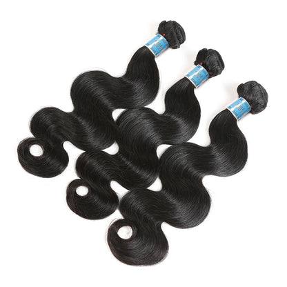 Ali Queen Hair Peruvian Body Wave Raw Virgin Human Hair Bundles 8"-28" Natural Color 3/4pcs Double Drawn Human Hair Extensions