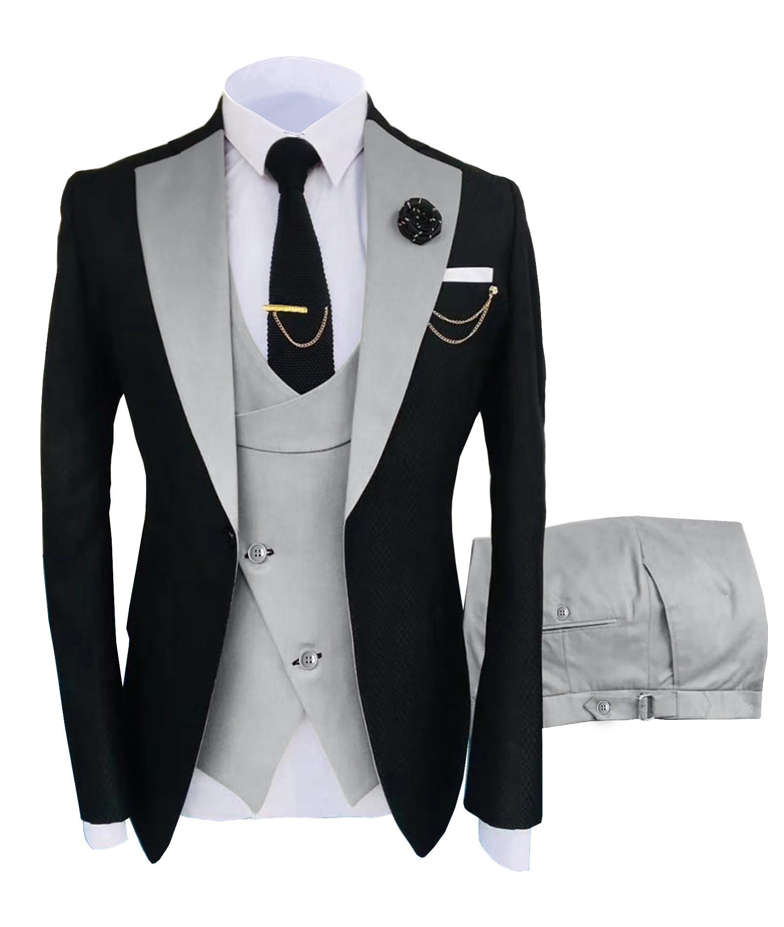 Men's Suit Vest Pants Suit